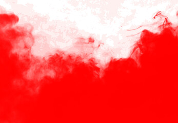 red smoke cloud fog dust isolated on transparent background. Colorful smoke smog misty fog steam explosion special effect. Smoke texture for Compositing, covering, overlay, design elements, PNG