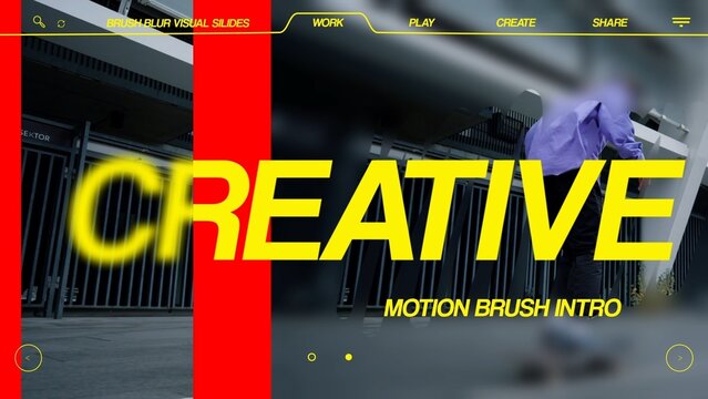 Brush Blur Visual Slides