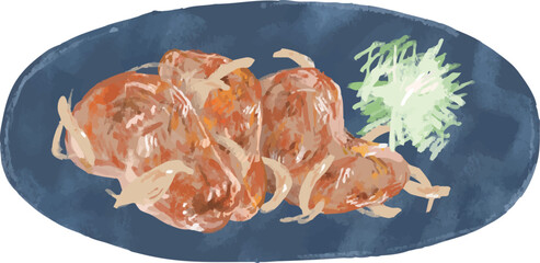 生姜焼きのイラスト