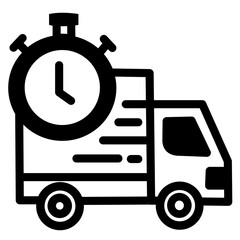 delivery truck icon vector
