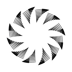 op art creative pattern, ornament, abstract floral background, frame, vector decorative element