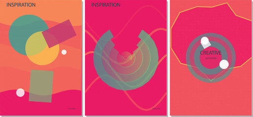 Dynamic Colorful Abstract Vector Poster and Flyer Background Layout Design for Creative Marketing Campaign Materials