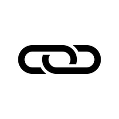 Interlocked Chain Links Symbol