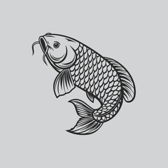 Asian Arowana Fish Tattoo Art