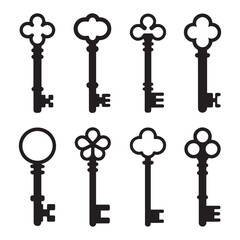 Collection of Vintage Skeleton Keys