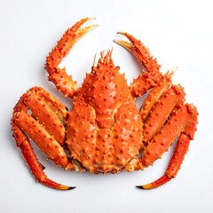 Fresh red crab, top view (1)