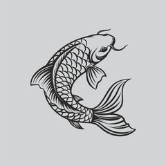 Detailed Arowana Fish Artwork