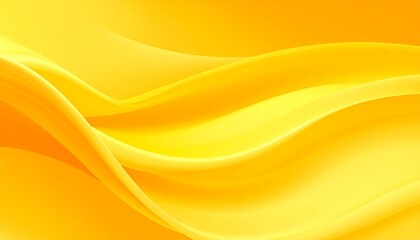 Bright light yellow gradient abstract background. Smooth, flowing, wavy silk texture creates a soft, dynamic visual effect.