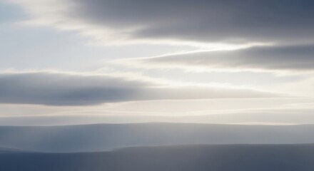 Abstract layered sky with soft light