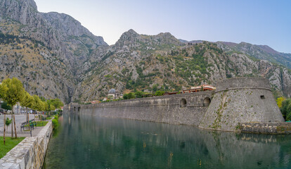 City Wall of Kotor at dawn reveals beauty of Montenegro's old town
