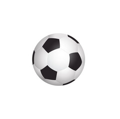 Fototapeta premium Close-up of a black and white soccer ball. It's a round, symmetrical object with a distinct pattern of black and white hexagons. PNG