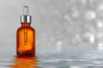 Clear Water Reflection of Dropper Bottle in Floating Frame