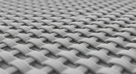 Woven Textile Micro Texture: Seamless White Fabric Background for Industrial, Design, and Abstract Pattern
