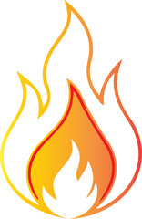 Fire Flame Icons Set – Burning Symbol Collection