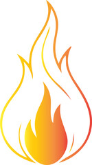 Fire Flame Icons Set – Burning Symbol Collection