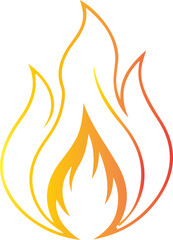 Fire Flame Icons Set – Burning Symbol Collection