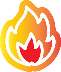 Fire Flame Icons Set – Burning Symbol Collection