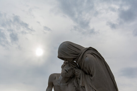 Dramatic Sculpture with Sunlight &ndash; Marseille, France