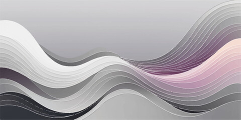 Abstract blue wave vector background design template for futuristic business and technology illustration