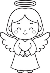Cute Cartoon Angel  Christmas