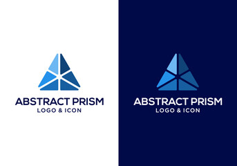 abstract triangle logo icon vector