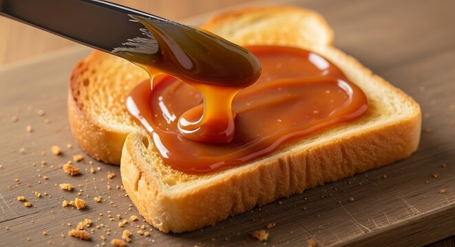 Caramel Spread on Toast