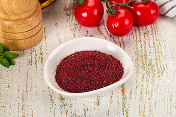 Natural organic Sumah powder for culinary