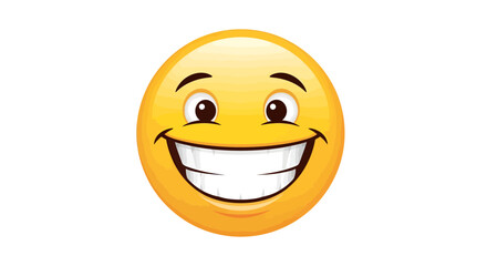 Fototapeta premium Bright and sunny smiley face illustration symbolizing happiness and positive emotion in digital