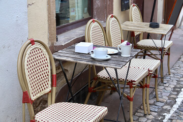 cafe tables and chairs