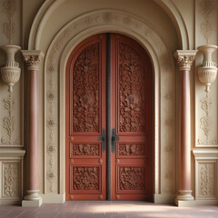 Obraz premium entrance to the taj mahal agra india
