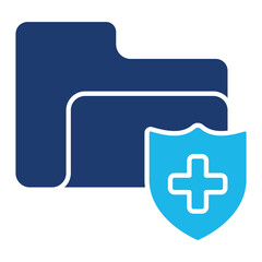 Obraz premium Clinical Data Icon In Blue Monochrome Flat Design, Vector Illustration 