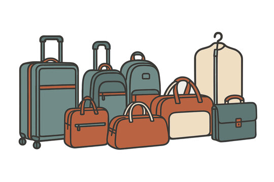 Luggage clip art preview