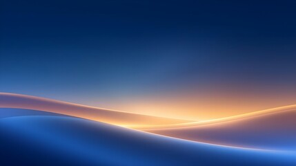 Golden Sapphire Horizon Gradient Background
