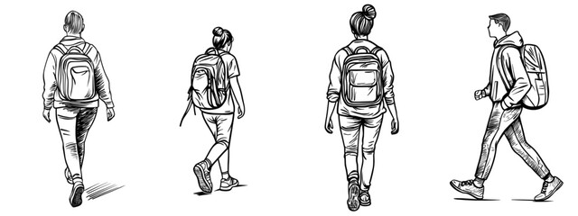 The image of a man with a backpack is a perfect representation for themes related to travel and adventure