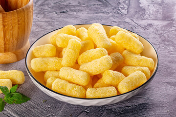 Golden crispy sweet corn sticks