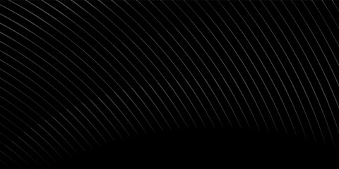 Grey line on black. Minimal design. Cover design template, business flyer layout, wallpaper