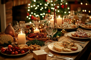 christmas dinner table