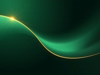 Smooth glowing gradient transitioning from deep emerald green to black obsidian with luminous golden edges, minimalist yet luxurious, perfect for branding, wallpapers, and premium digital design