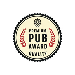 Obraz premium Premium Pub Award Quality Badge