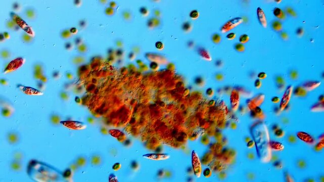 Protozoa life served Through DIC Microscopy
