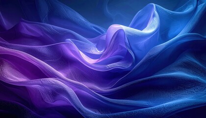 Obraz premium Abstract textured background, deep blue to purple gradient, fabric-like surface