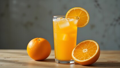 신선한 오렌지로 만든 쥬스