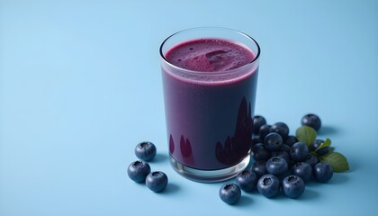 신선한 블루베리 쥬스
