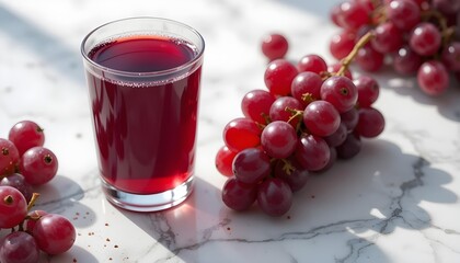 신선한 적포도로 만든 쥬스