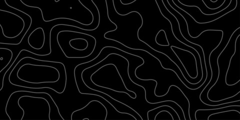 Minimal black background with abstract contour topographic lines, modern map-inspired design. Perfect for wallpapers, backgrounds, presentations, posters, web banners, and creative templates.