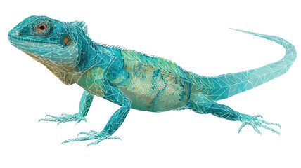 Fototapeta premium Lizard Vector for VR Experiences - Detailed Vector Illustration for Virtual Reality Applications
