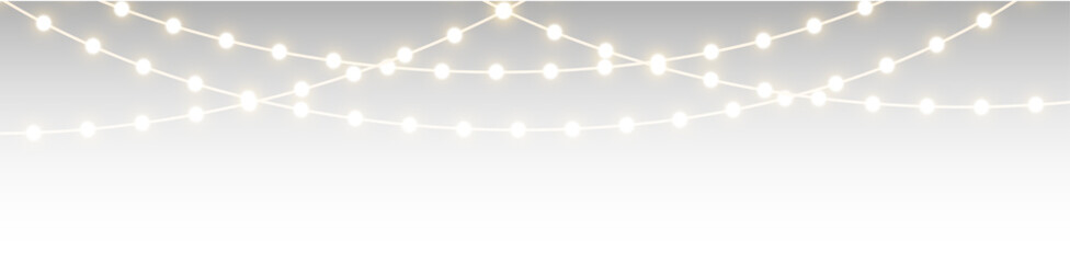 Christmas garland png twinkle with gentle shine. wraps celebration invite. Neon sparkle shapes warm visual mood. Transparent light arc highlights festive promo © Inna(Taras)