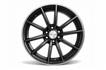 Obraz premium an alloy wheel isolated on a white background
