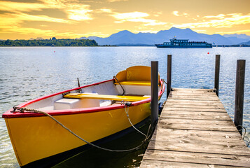 lake chiemsee in bavaria
