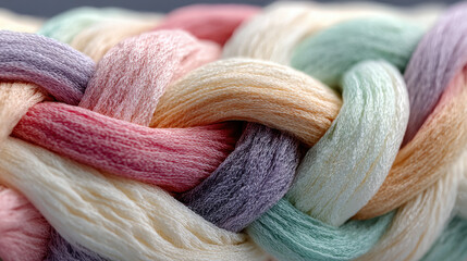 colorful wool yarn
